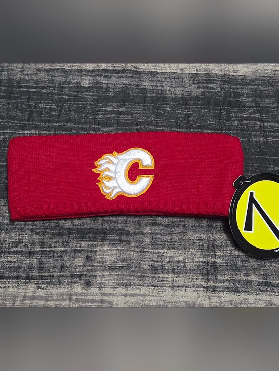 Zephyr Other - Calgary Flames Red Head Band with Embroidered 'C' Logo